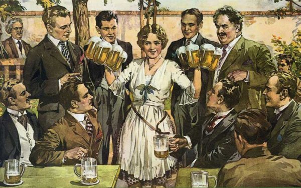 Рекламный плакат пива