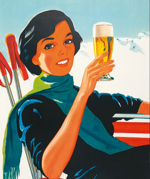 Винтажные рекламные плакаты пиво