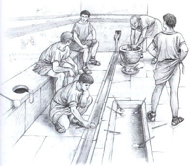 Туалеты в древнем Риме