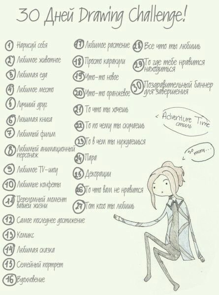 Список идей для рисования