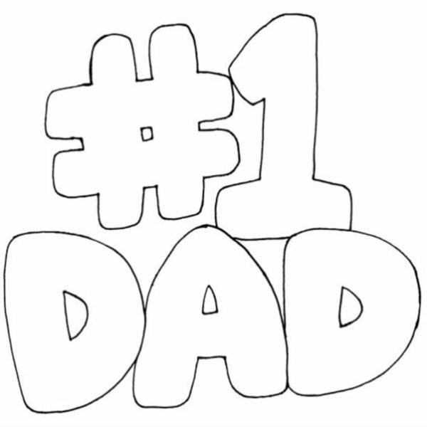 Раскраска с днем рождения папа
