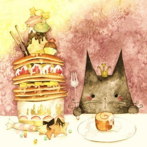 Арт открытки с днем рождения