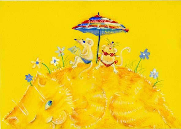 Жара иллюстрации художников