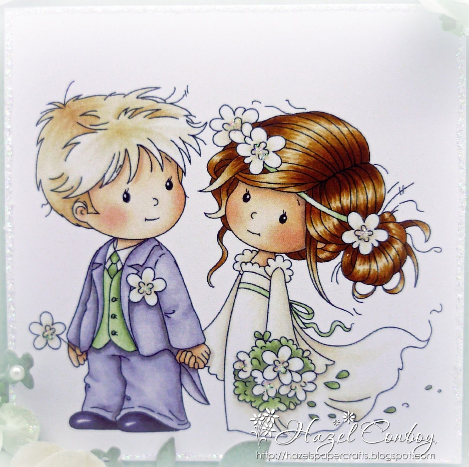 Рисуем открытку на свадьбу
