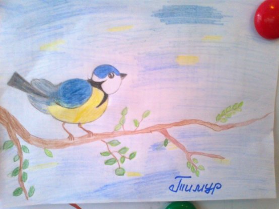 Рисование Синичкин день