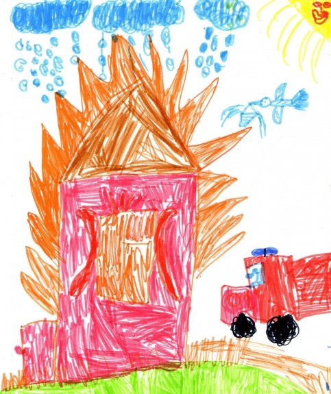 Утром вечером и днем осторожен будь с огнем