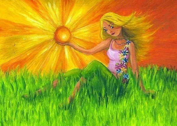 Рисование солнечное настроение