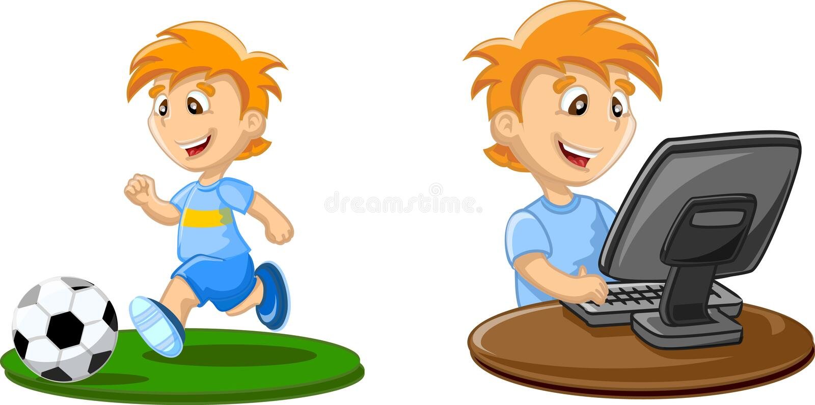 Мальчик, играющий в компьютерные игры рисунки