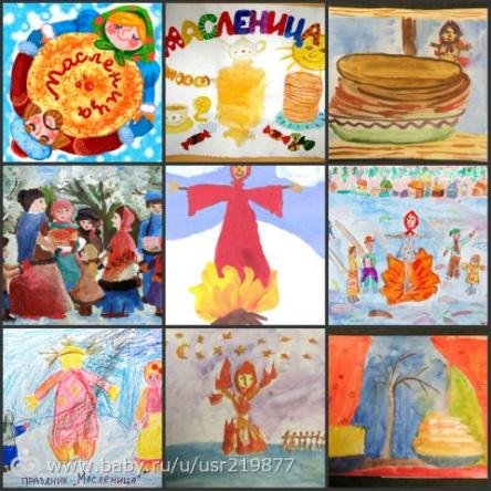 Рисуем на масленичной неделе в детском саду
