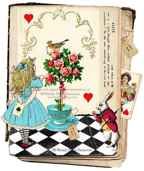 Принт Alice Wonderland