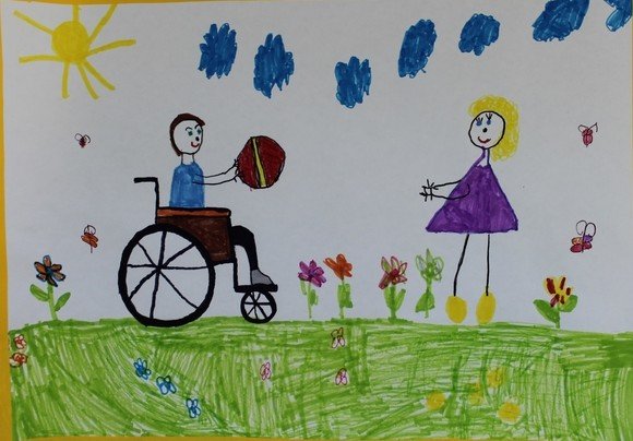 Рисунок на тему дети инвалиды