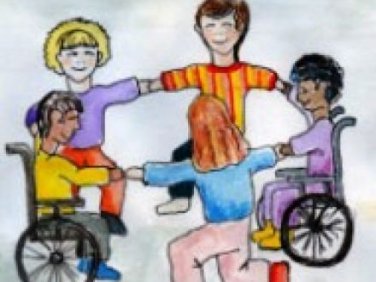 Плакат детей с ограниченными возможностями