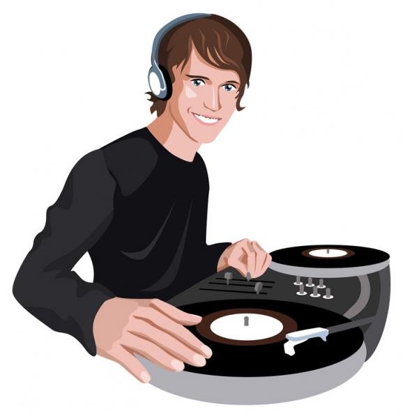 Диджей мультяшный