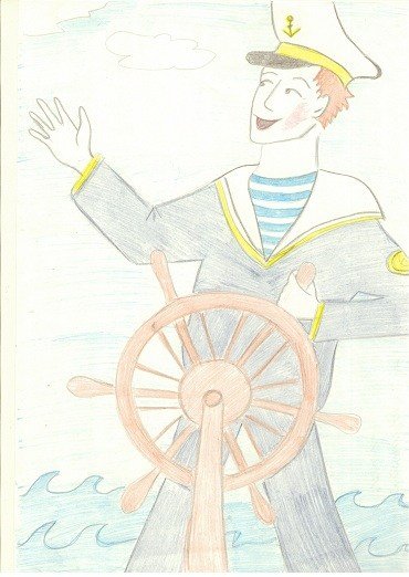 Детские рисунки моряков