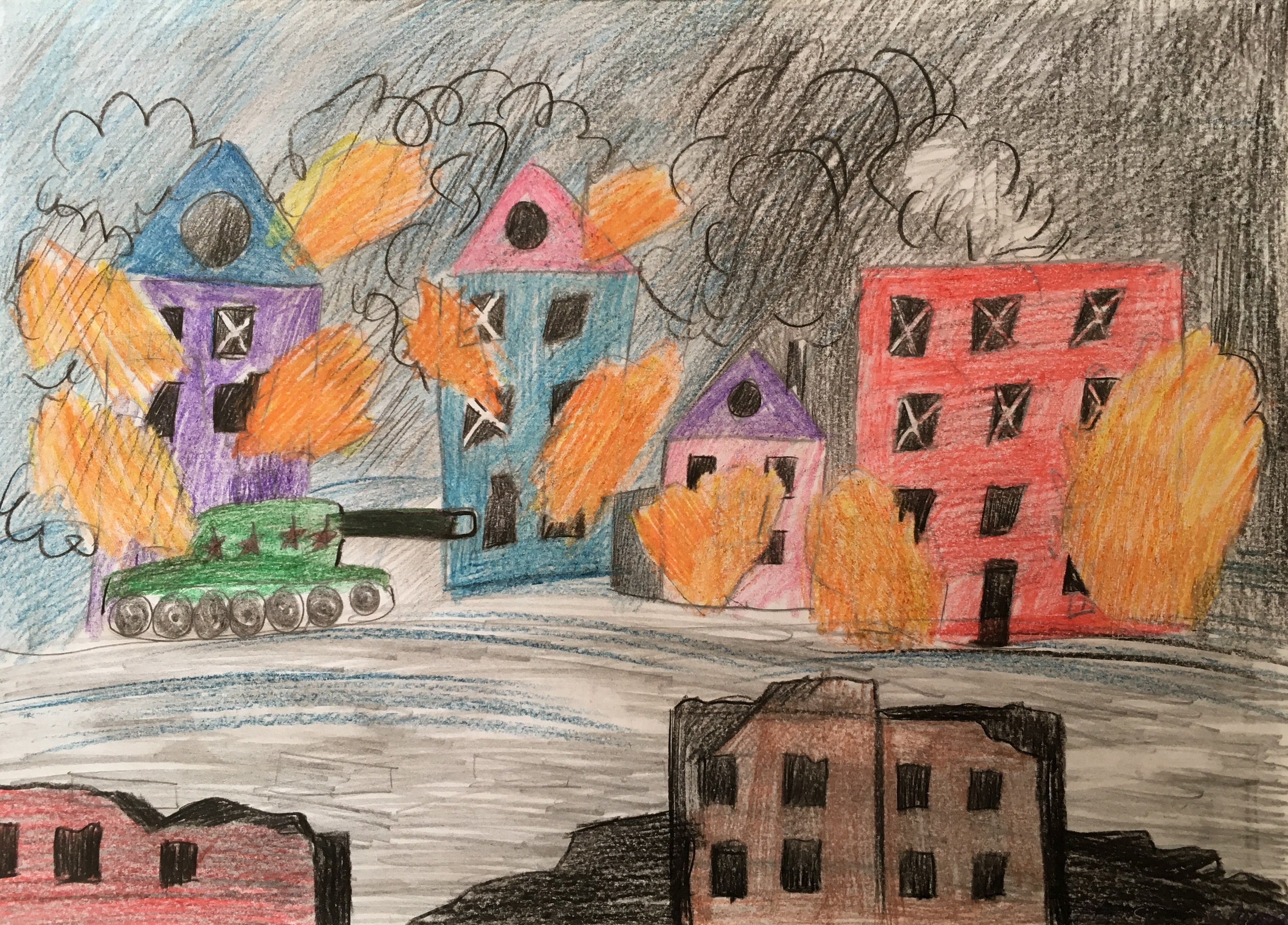 Детские рисунки ко Дню города