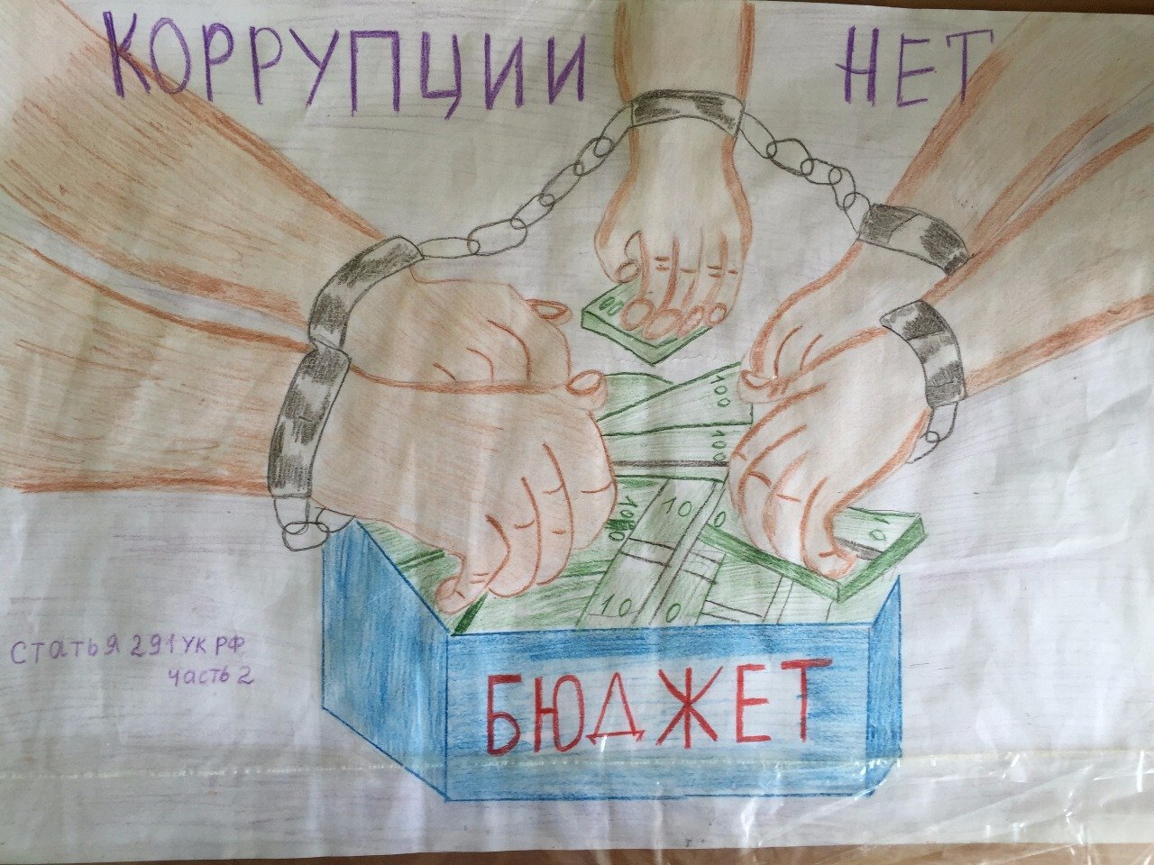 Плакат на тему противодействие коррупции