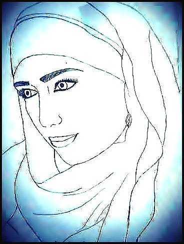 Рисунок на день Чеченской женщины