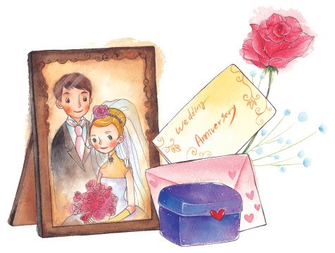 Рисунки на юбилей свадьбы родителей