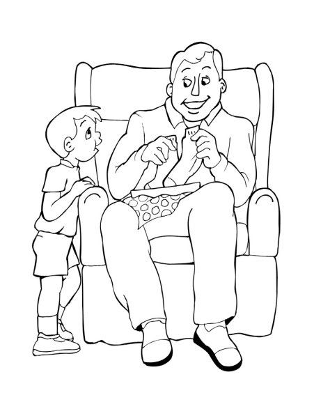 Раскраска на 23 февраля папе