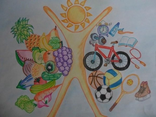 Рисунок на тему спорт это здоровье