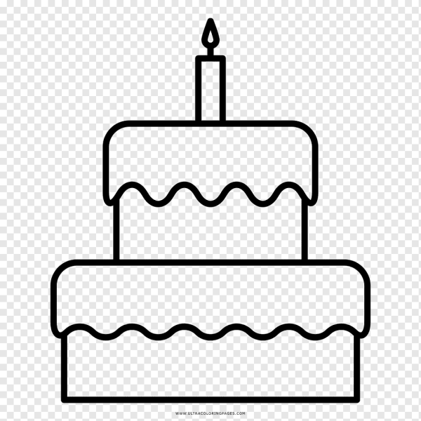 Красивый торт карандашом