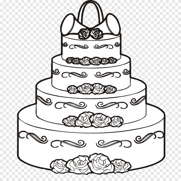 Раскраска торт