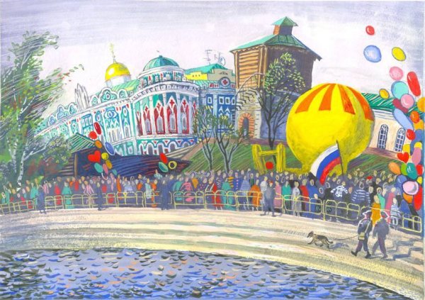 Рисунок на день города