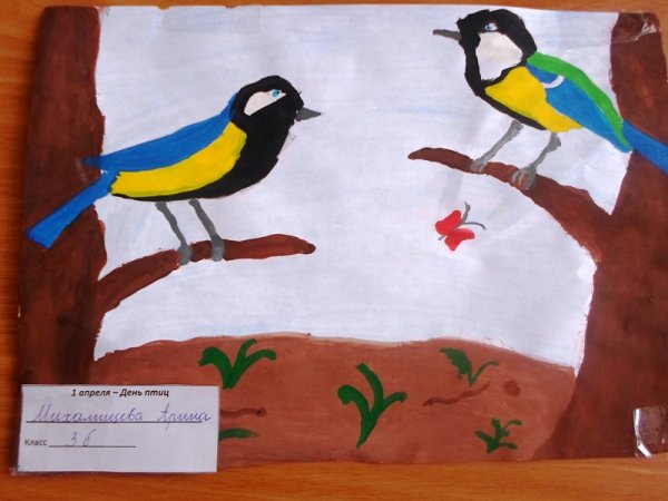 Рисунок ко Дню птиц