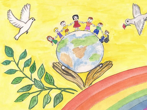 Рисунок на тему Дружба