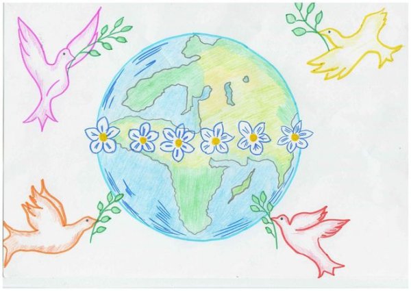 Рисунок на тему день земли