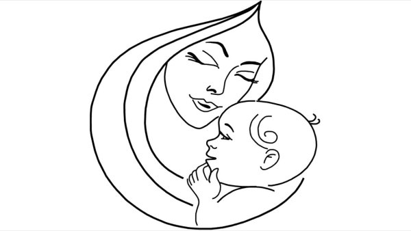 Маленький рисунок на день матери