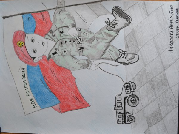 Детские рисунки о Росгвардии