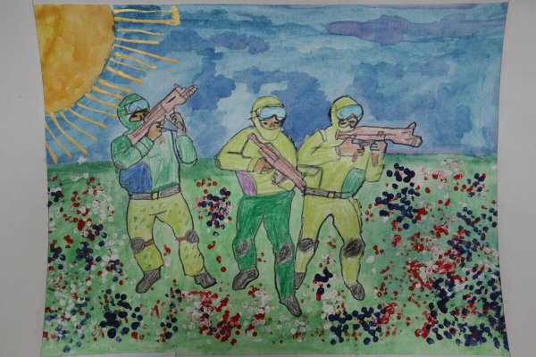 Рисунки Росгвардии