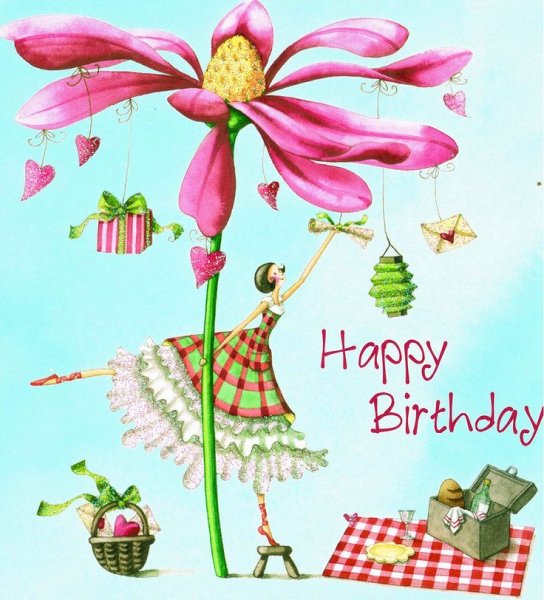 Стильное поздравление с днем рождения