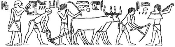 Пахота в древнем Египте