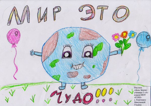 День земли рисунок