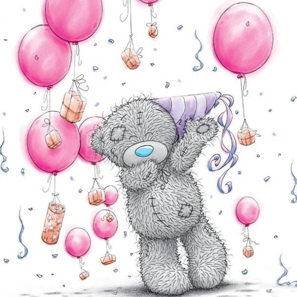 Мишка Тедди с шариками