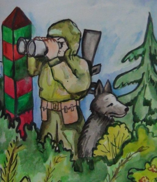 Шарж женщина в военной форме