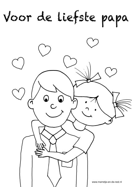 Раскраска на день пап