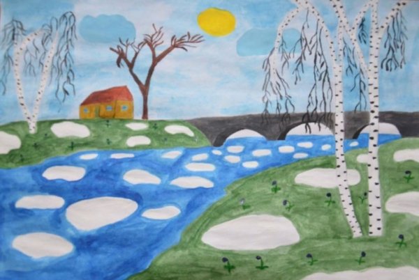 Весенние рисунки