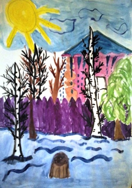 Рисунок на тему Весна