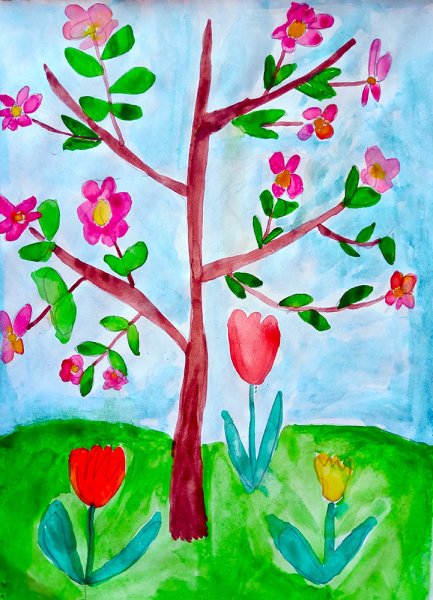 Рисование на тему Весна