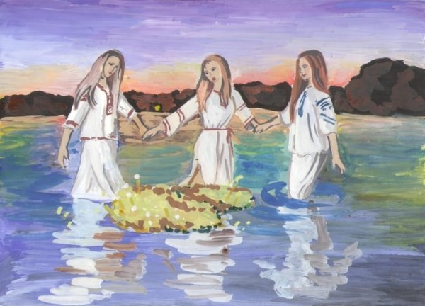 Праздник Иван Купала иллюстрации для детей