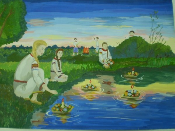 Рисование для детей праздника Ивана Купала