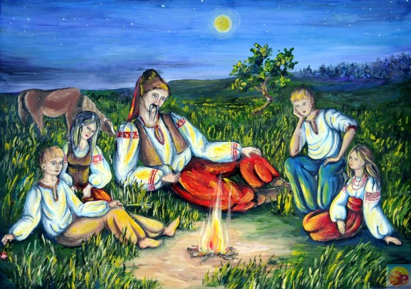 Нарисовать праздник Ивана Купала