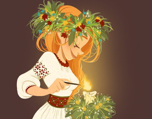 Иван Купала рисунок