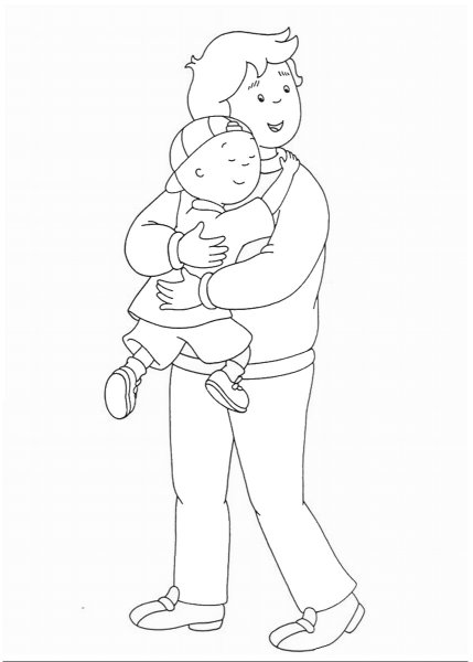 Раскраска папа