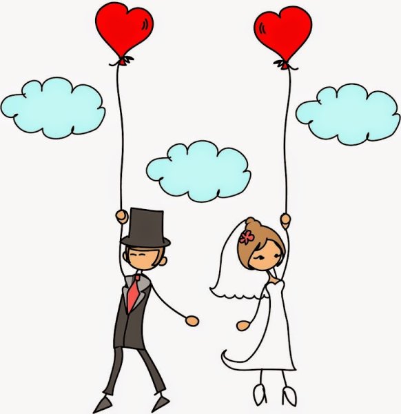 Свадебные рисунки прикольные