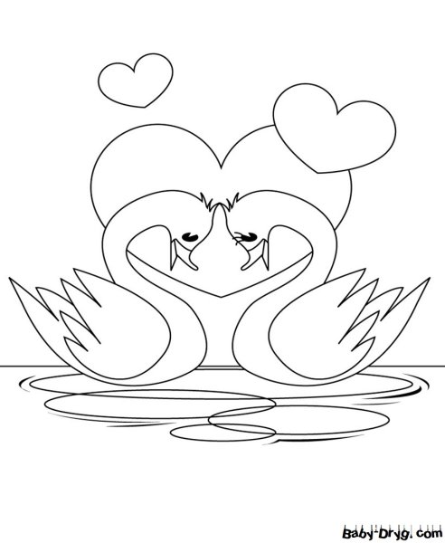 Раскраска любовь