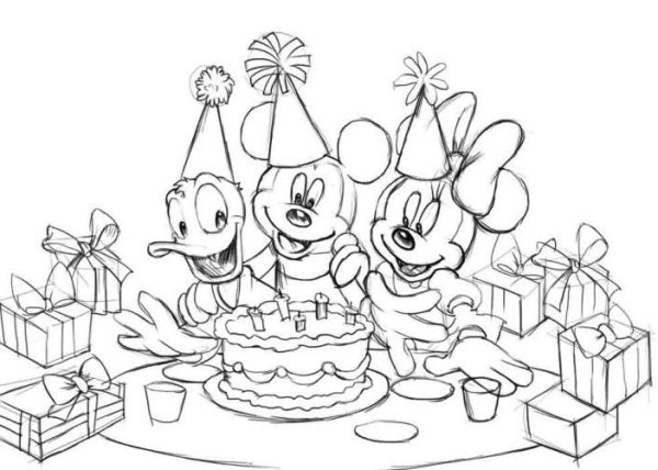 Рисунки с днём рождения карандашом красивые